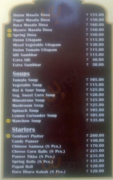 Tadka Multicuisine Vegetarian Restaurant Jaipur Menu - 1