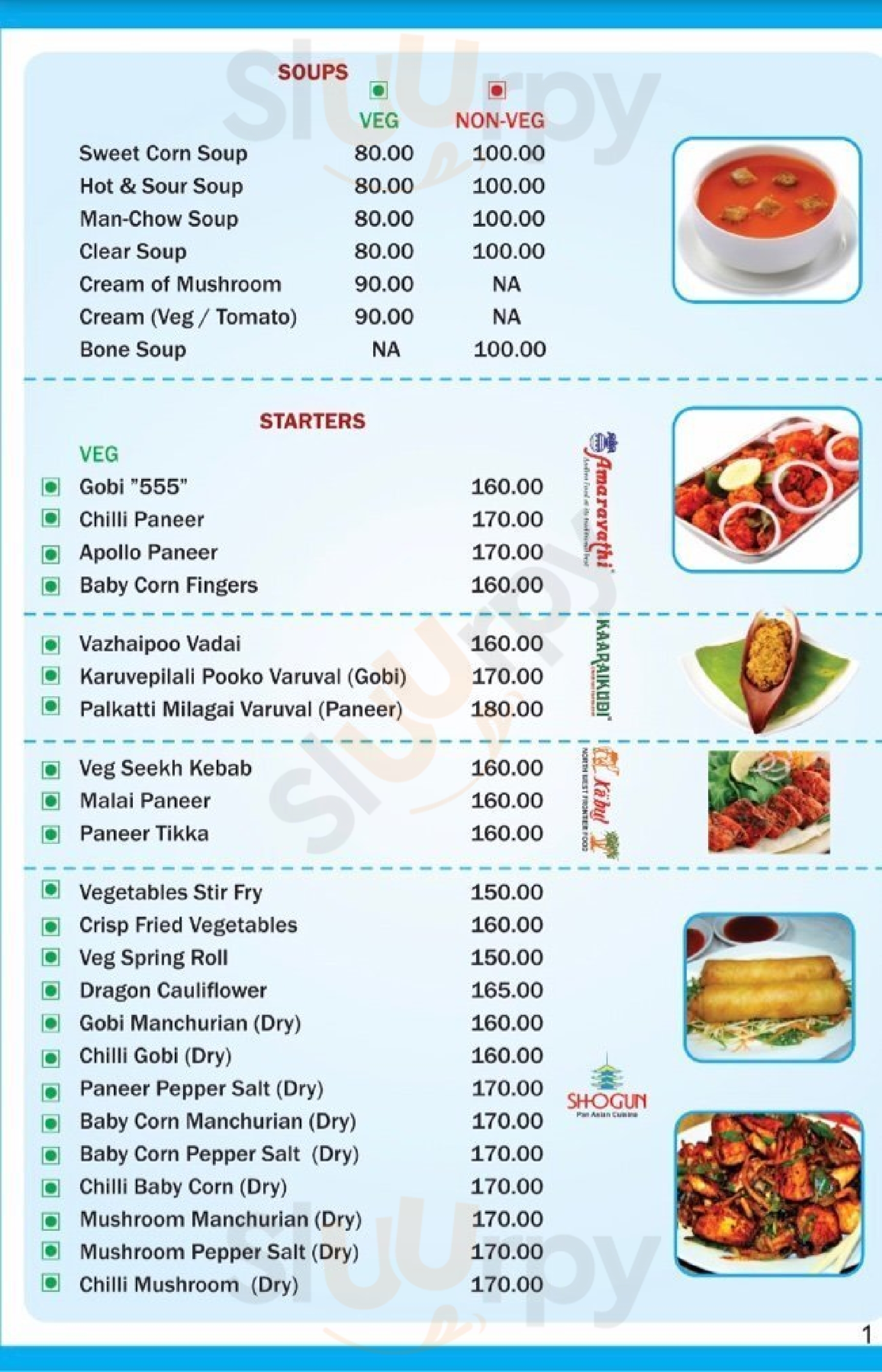 Savera Food Square Chennai (Madras) Menu - 1