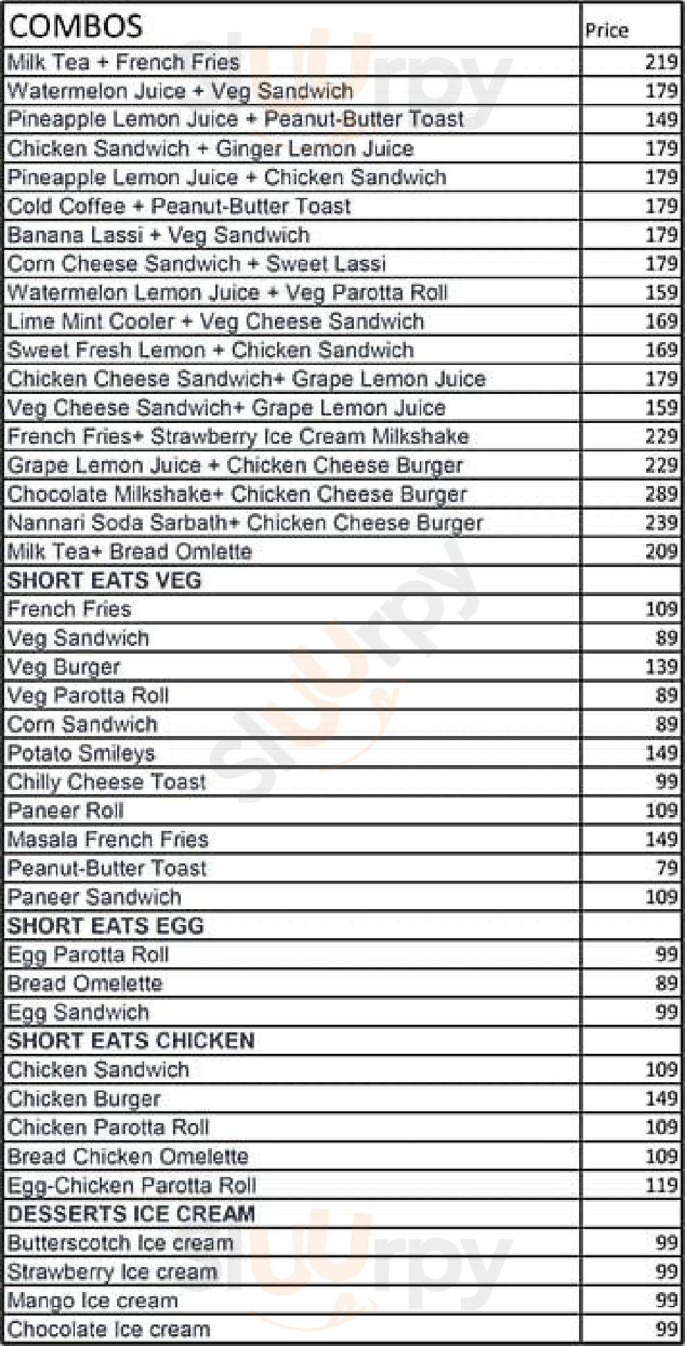 Chai Truck Chennai (Madras) Menu - 1