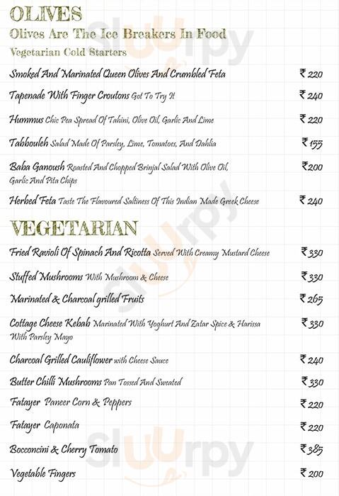 Olive Wheat Grape Pune Menu - 1