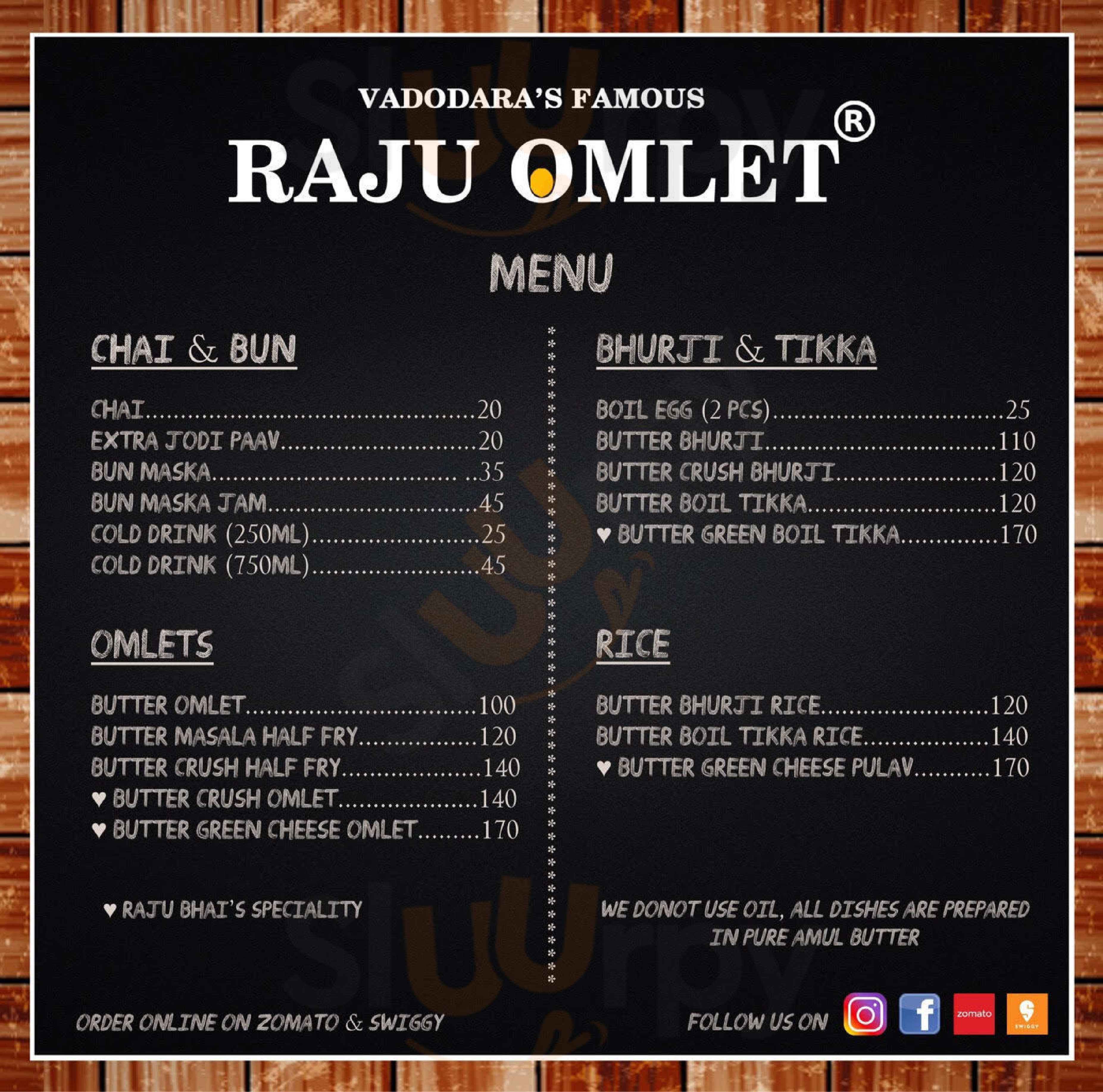 Raju Omlet Pune Menu - 1