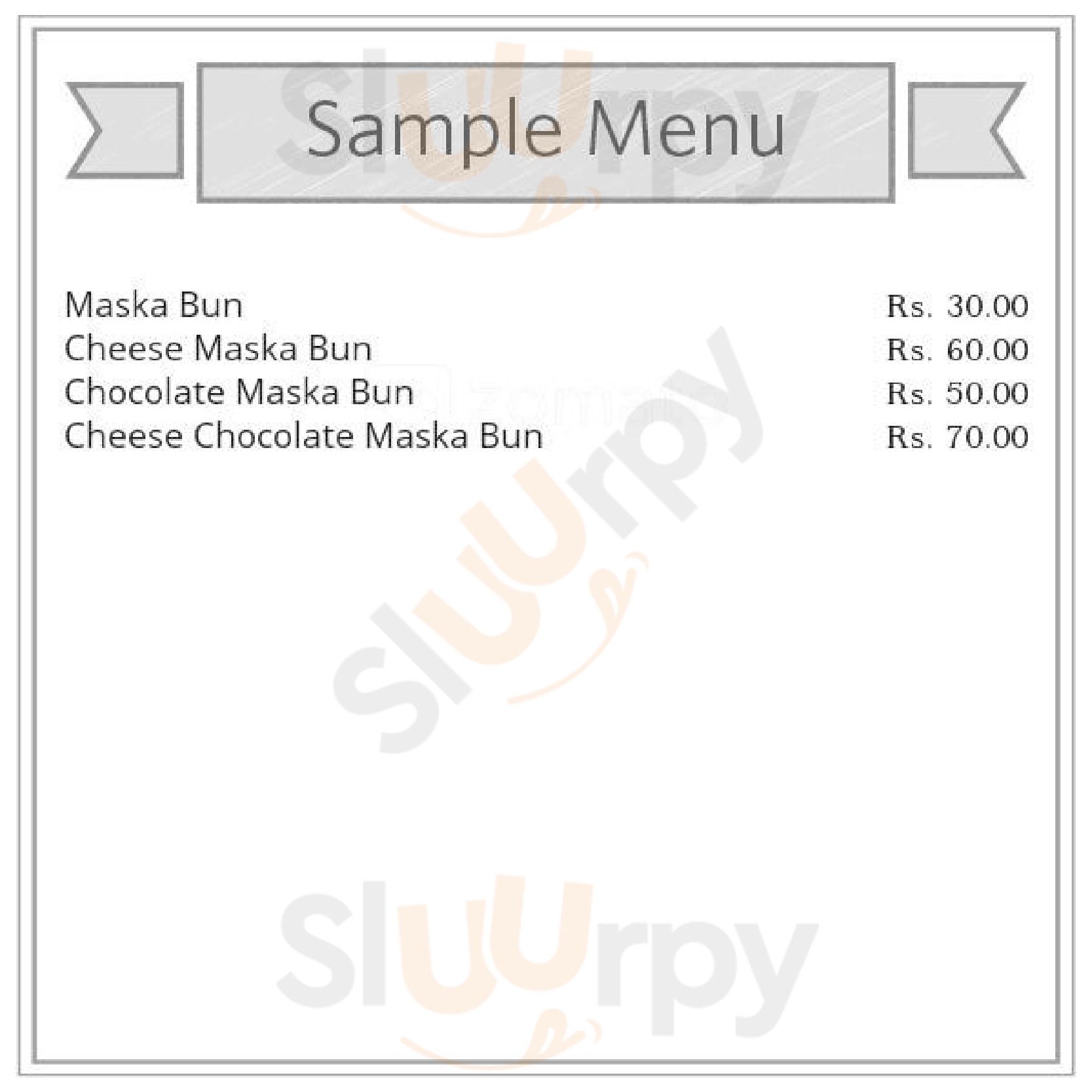 Maharaj Dabeli Centre Ahmedabad Menu - 1