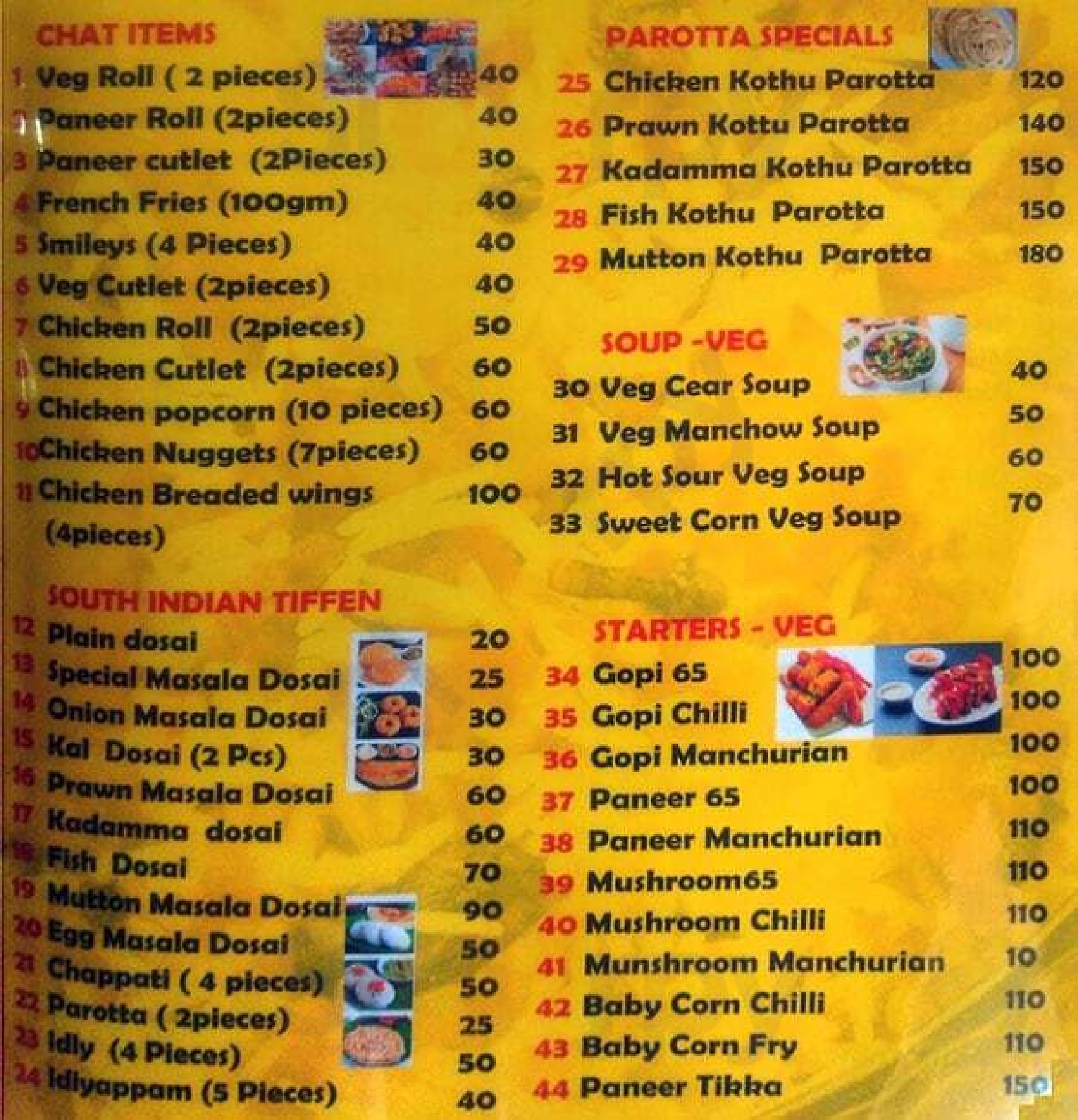 Reshmi Kitchen Chennai (Madras) Menu - 1