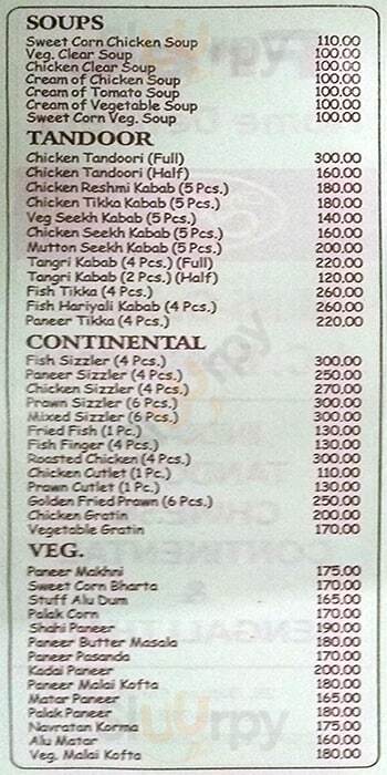 City Sizzler Kolkata (Calcutta) Menu - 1