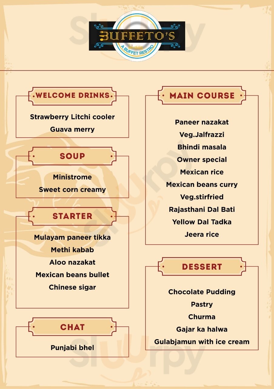 Buffeto's Ahmedabad Menu - 1