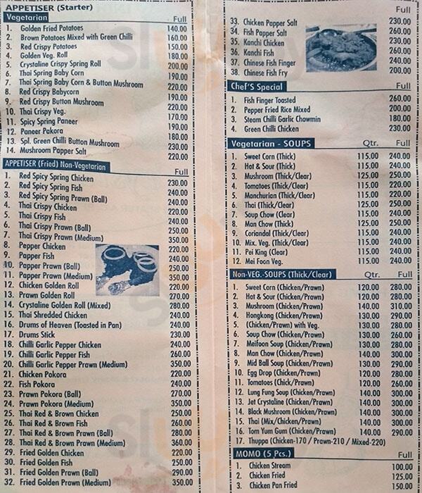 Crystaline Kolkata (Calcutta) Menu - 1