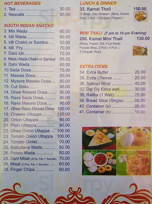 Hotel Samrat Restaurant Pune Menu - 1