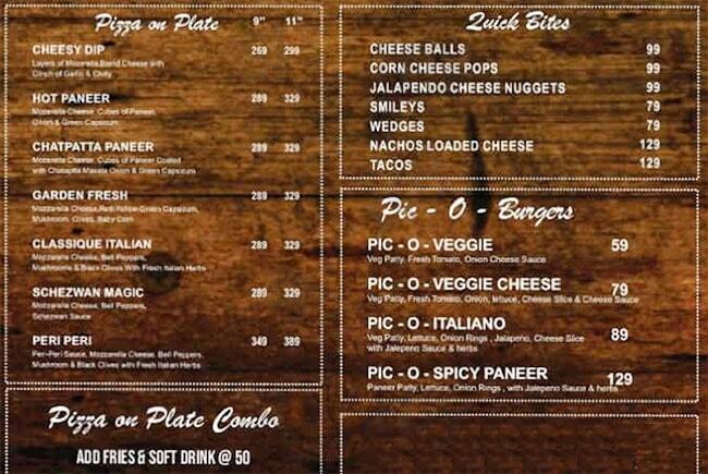 Piconzza Pune Menu - 1