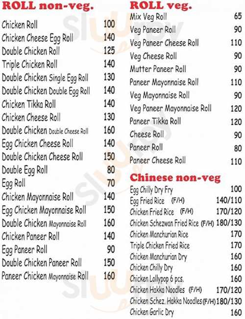 Kabab-e-roll Pune Menu - 1