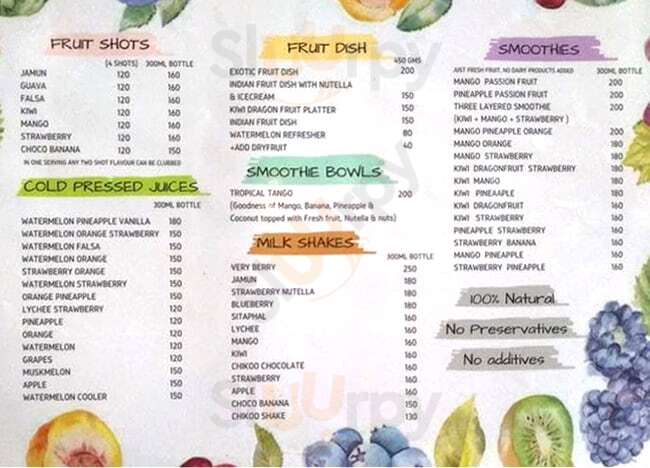 The Fruitlab Ahmedabad Menu - 1