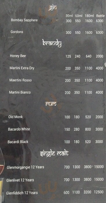 Kadar Khan's Sheesha Kitchen And Bar Pune Menu - 1