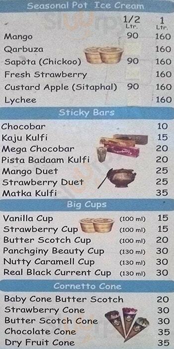 Darleys Ice Cream Hyderabad Menu - 1