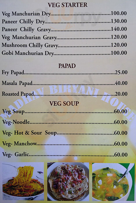 Madhav's Biryani House Pune Menu - 1