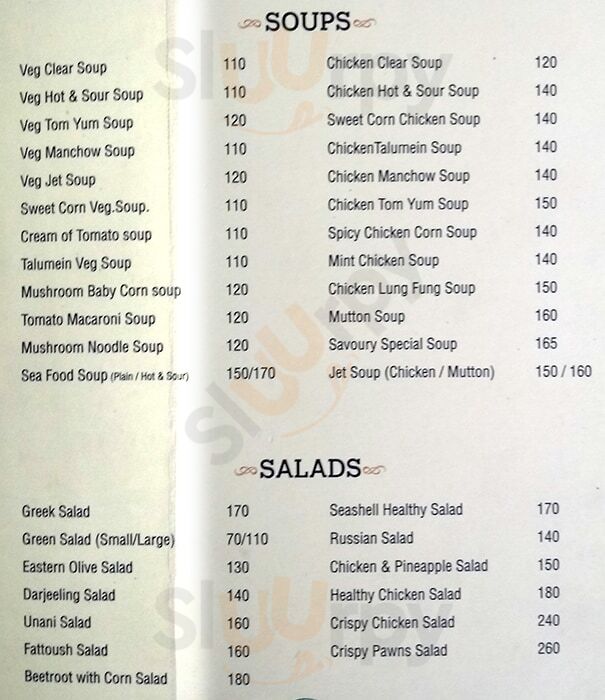 Savoury Sea Shell Chennai (Madras) Menu - 1