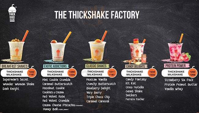 The Thick Shake Factory Bengaluru Menu - 1