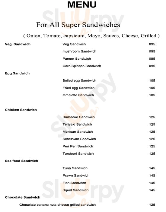 Sandwich Studio Chennai (Madras) Menu - 1