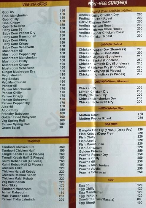 Green Chillies Restaurant Bengaluru Menu - 1