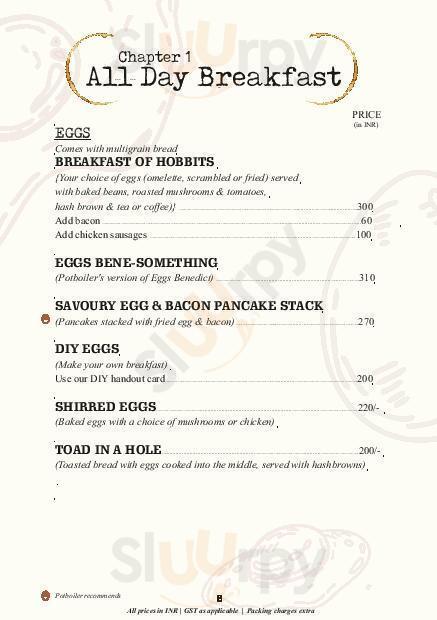 Potboiler Coffee House Kolkata (Calcutta) Menu - 1