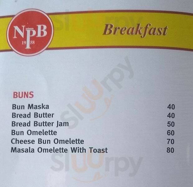 New Poona Bakery Pune Menu - 1