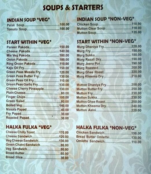 Lily's Garden Restaurant & Bar Pune Menu - 1