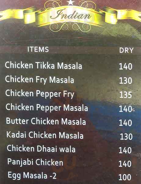 Zahoor Briyani & Fast Food Centre Chennai (Madras) Menu - 1