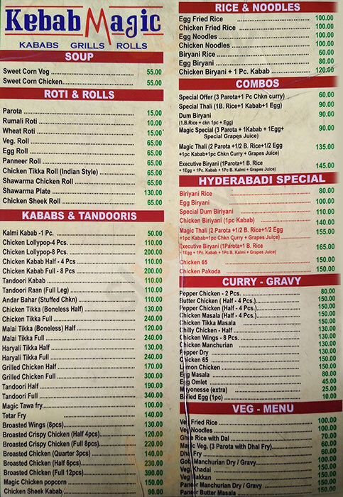 Kabab Magic Bengaluru Menu - 1