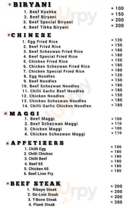 Shanus Authentic Biriyani And Kebabs Chennai (Madras) Menu - 1