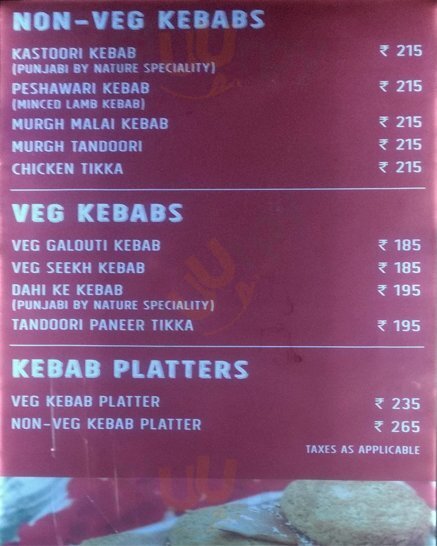 Punjabi By Nature Express Bengaluru Menu - 1