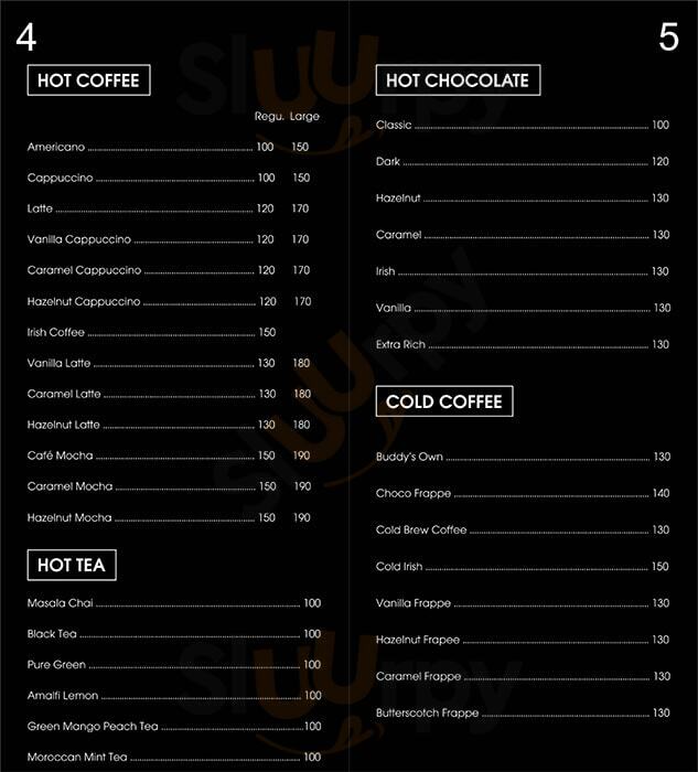 The Buddy's Espresso Aundh Pune Menu - 1