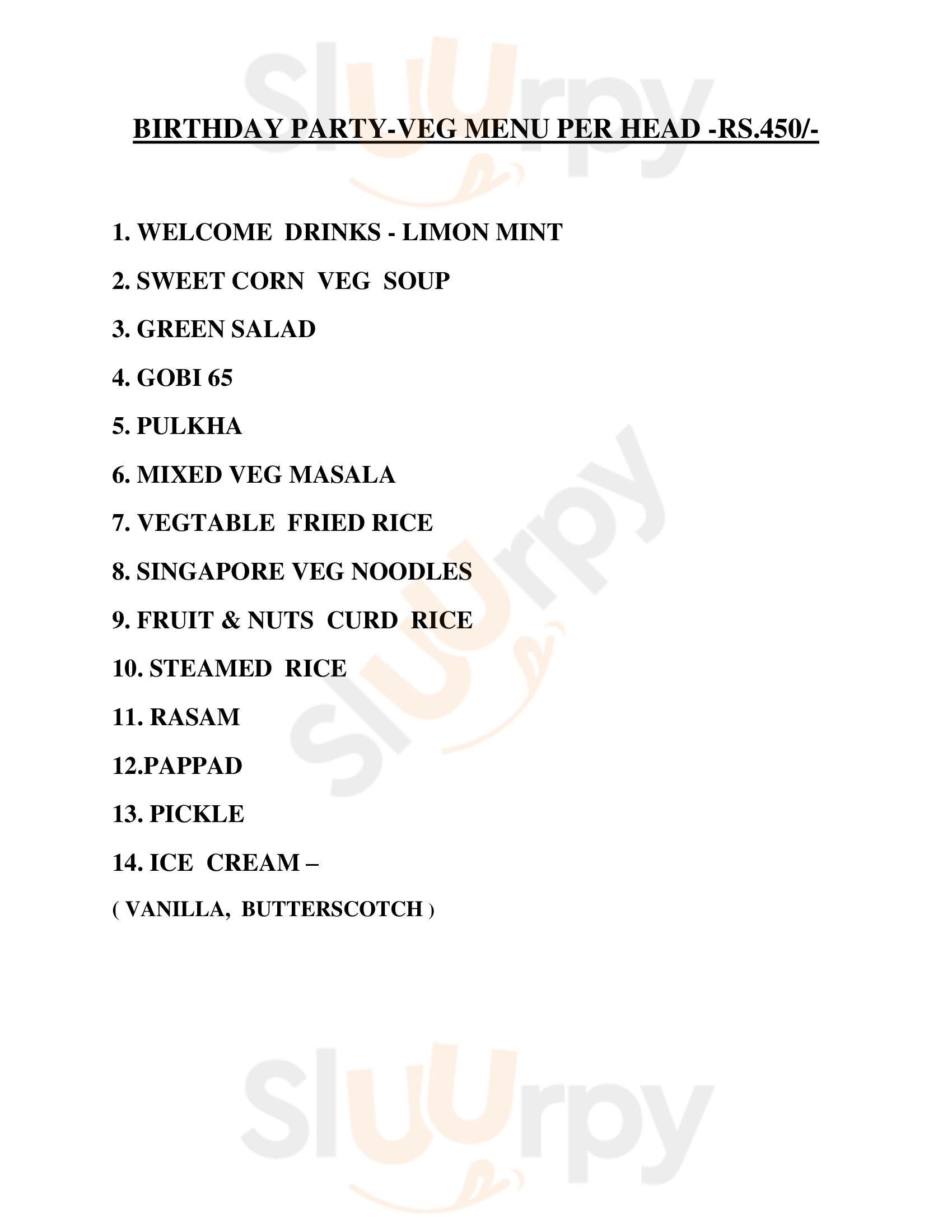 Marrybrown Chennai (Madras) Menu - 1