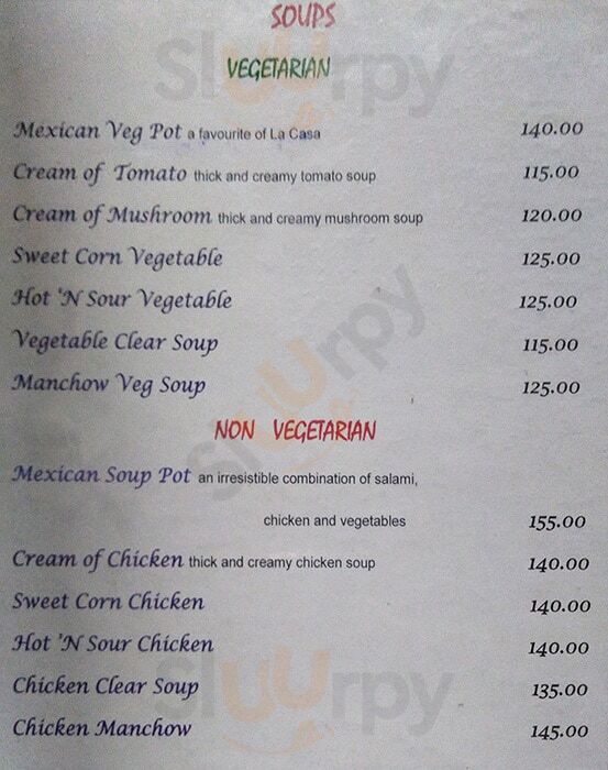 La Casa Bengaluru Menu - 1