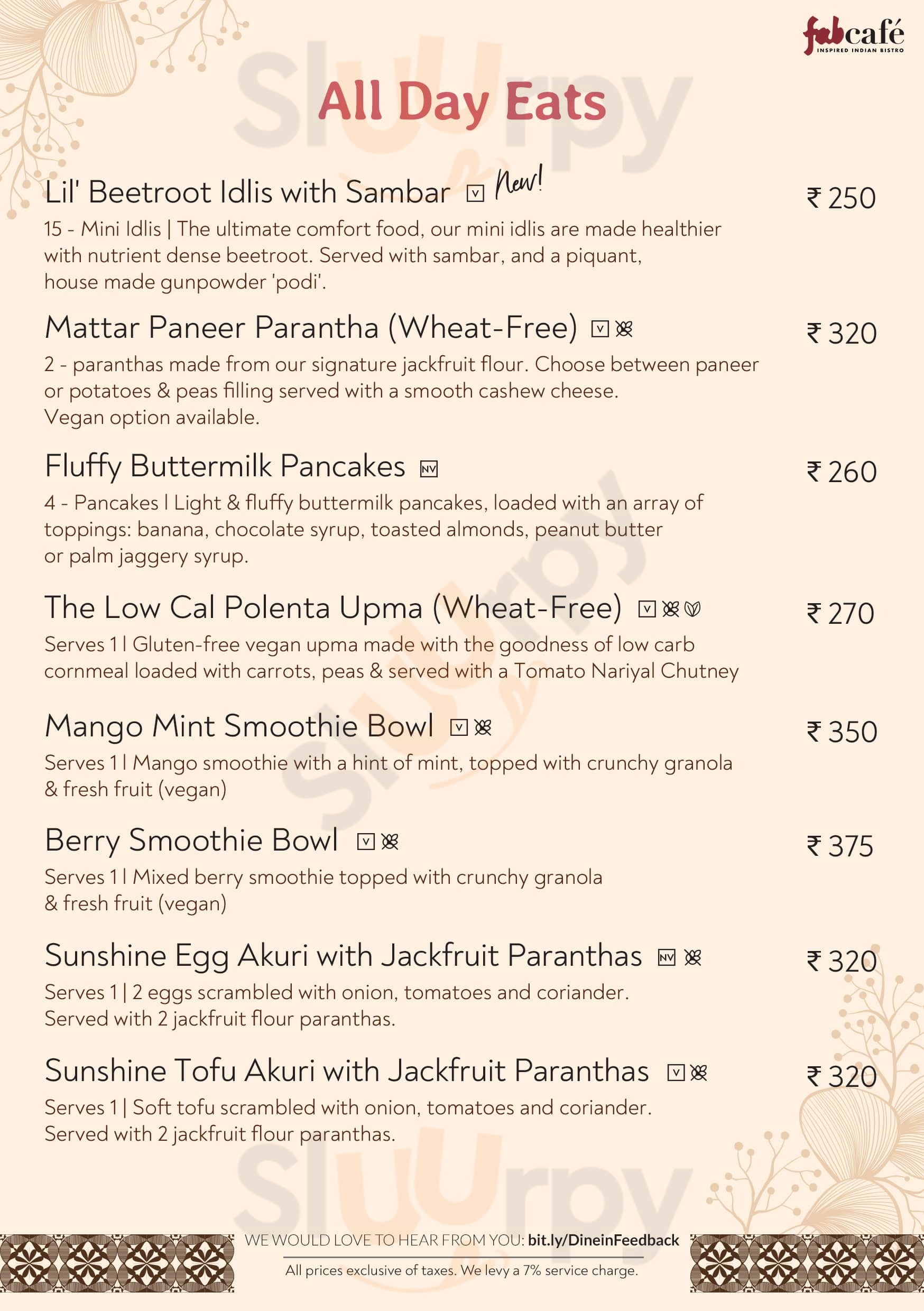 Fabcafe Pune Menu - 1