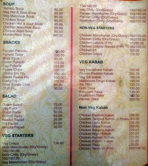 Aabacha Dhaba Pune Menu - 1