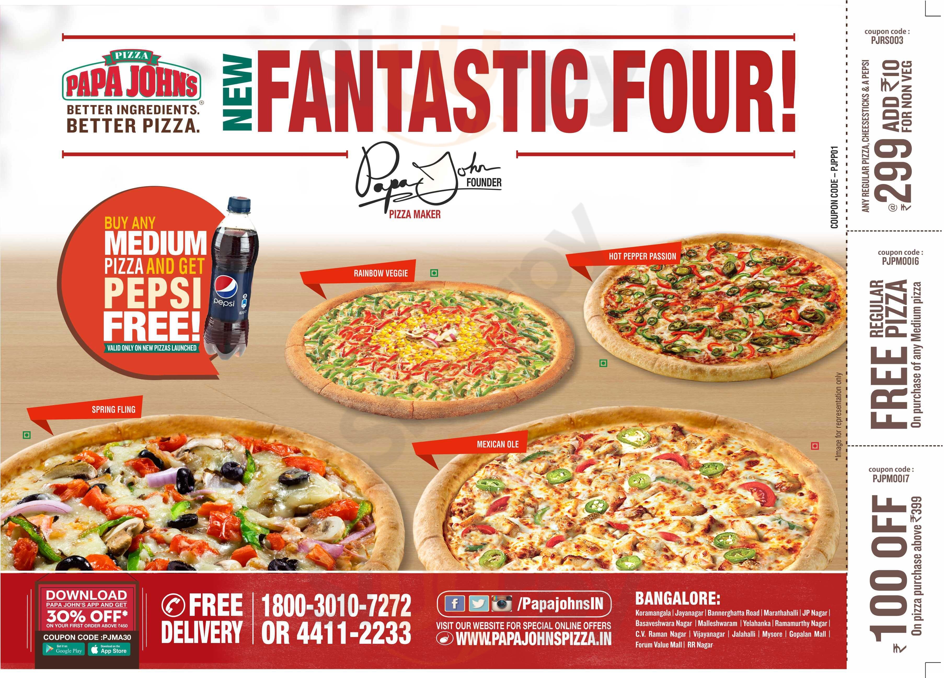 Papa John's Hyderabad Menu - 1