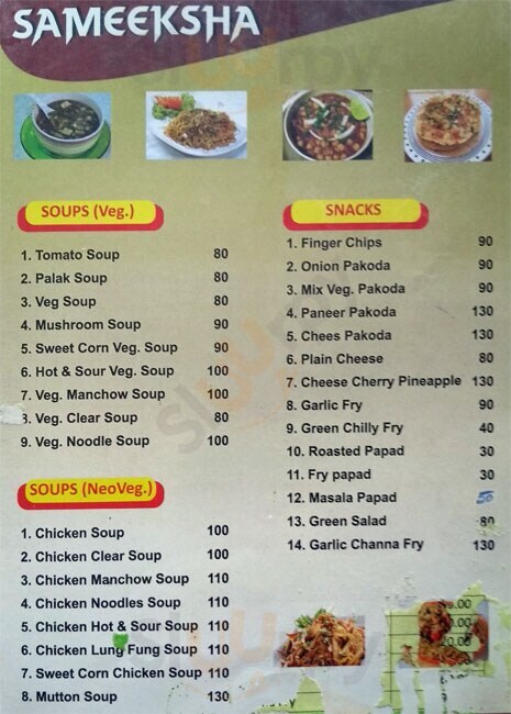 Sameeksha The Restaurant Pune Menu - 1