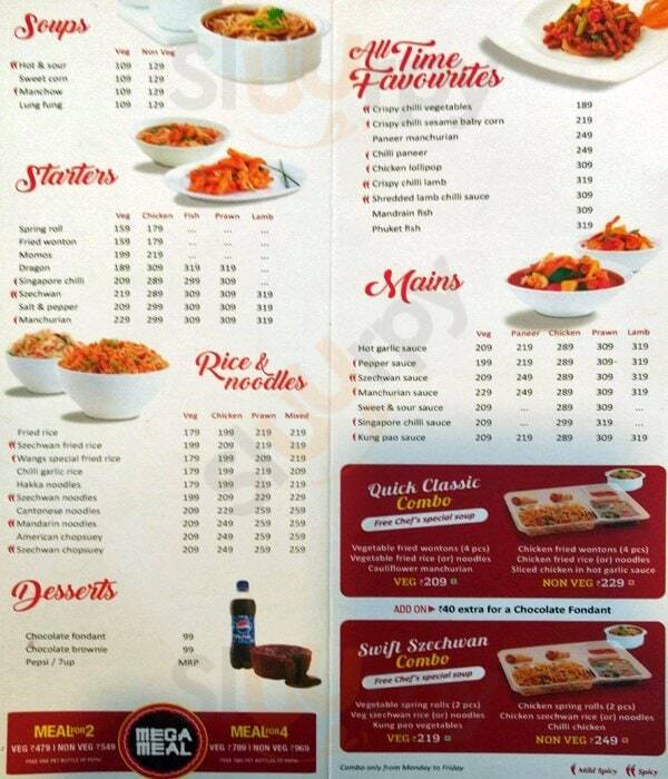 Wangs Kitchen Chennai (Madras) Menu - 1