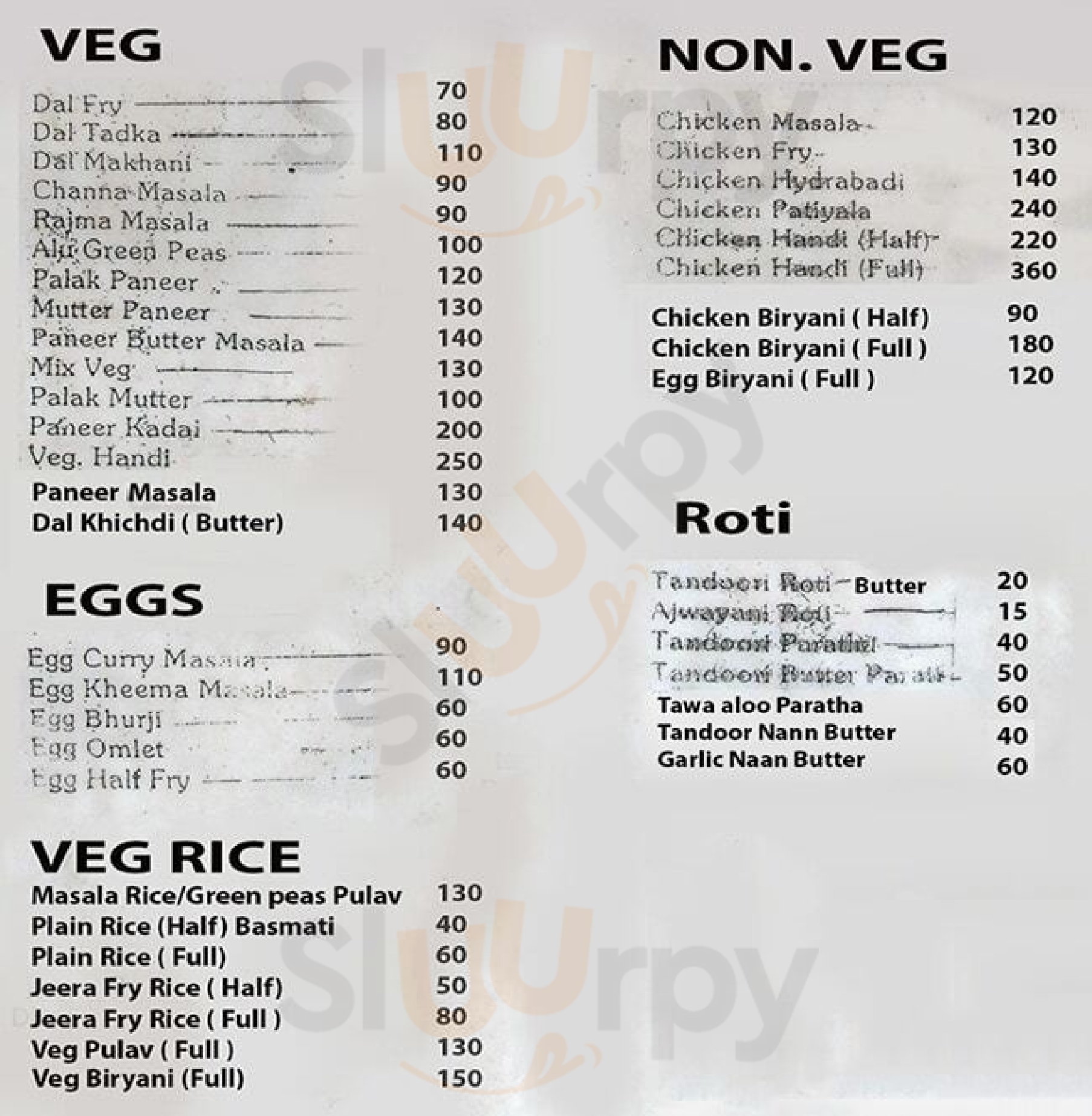 Bobby Da Dhaaba Pune Menu - 1