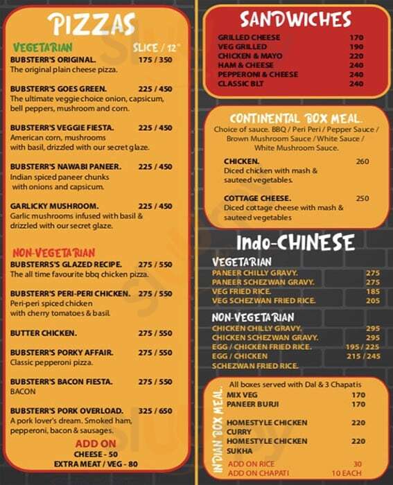 Bubsterrs Bar & Kitchen Pune Menu - 1