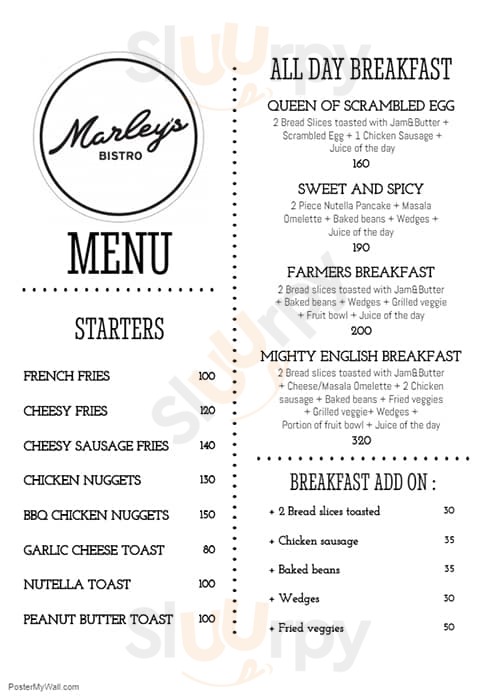 Marley's Bistro Bengaluru Menu - 1