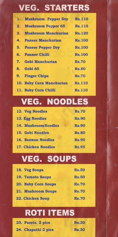 A1 Biryani Point Bengaluru Menu - 1