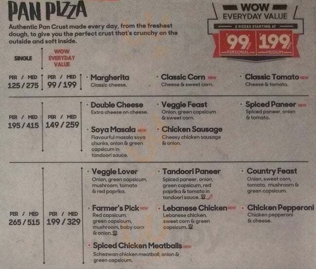 Pizza Hut Bengaluru Menu - 1