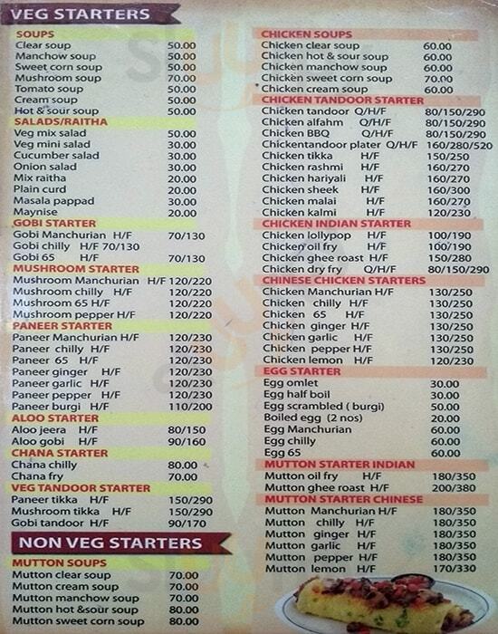 Nile Garden Restaurant Bengaluru Menu - 1