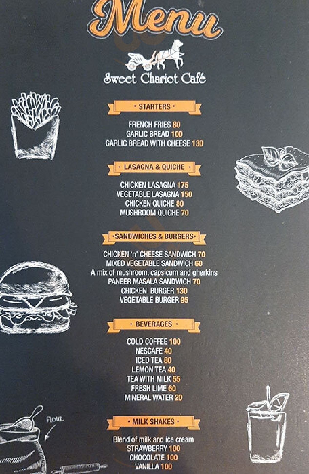 Sweet Chariot Bengaluru Menu - 1