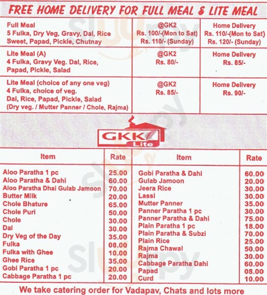 Ghar Ka Khana Bengaluru Menu - 1