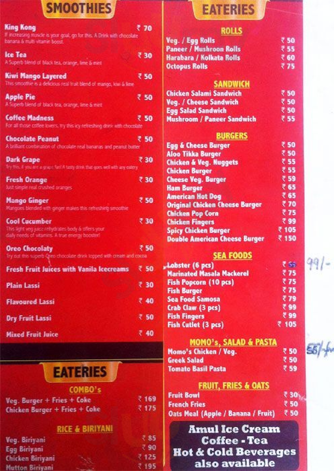 Smoothie Cafe Bengaluru Menu - 1