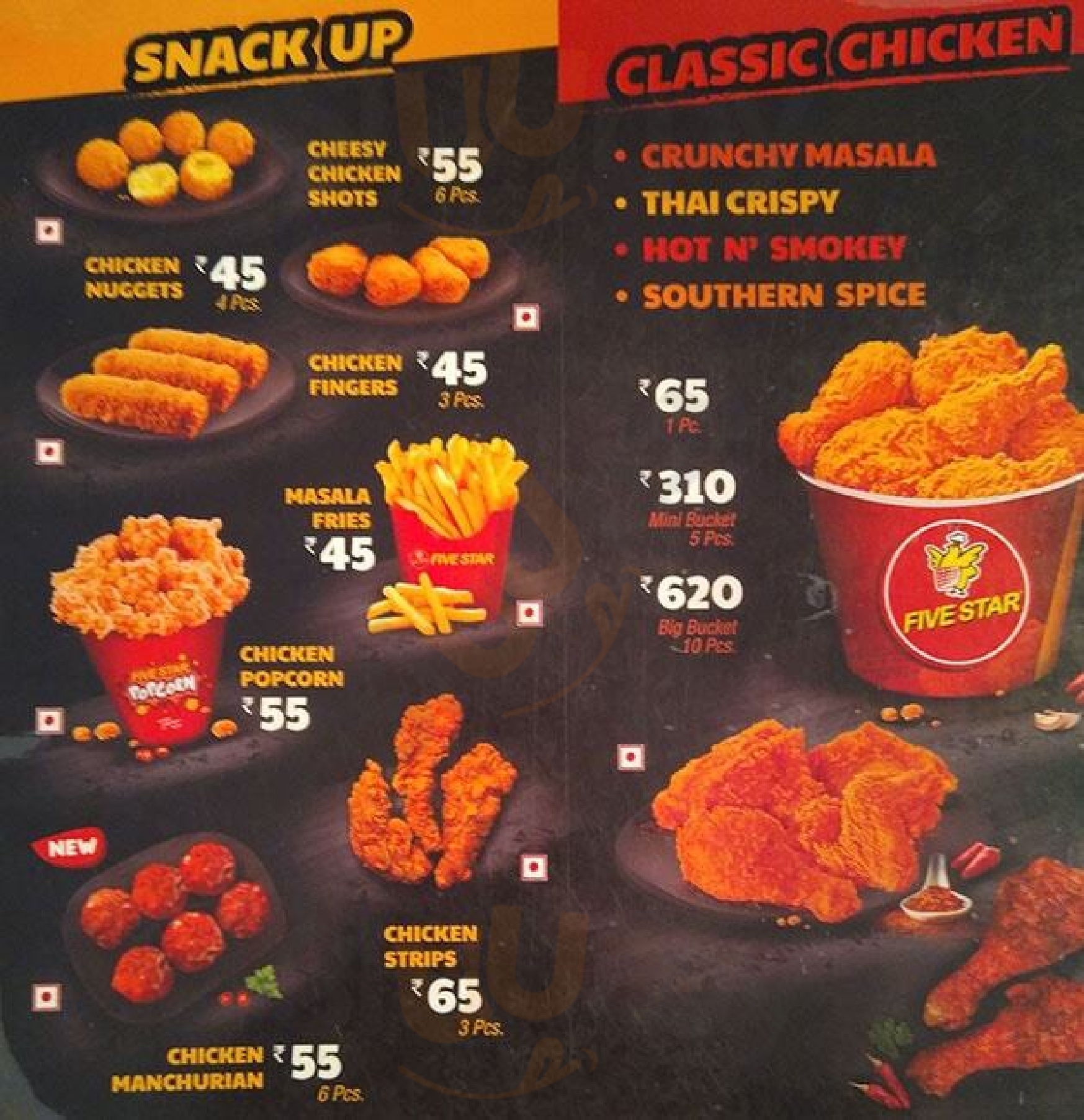 Five Star Chicken Men Bengaluru Main Menu Sluurpy