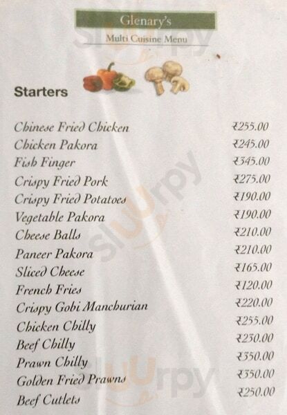 Glenary's Darjeeling Menu - 1