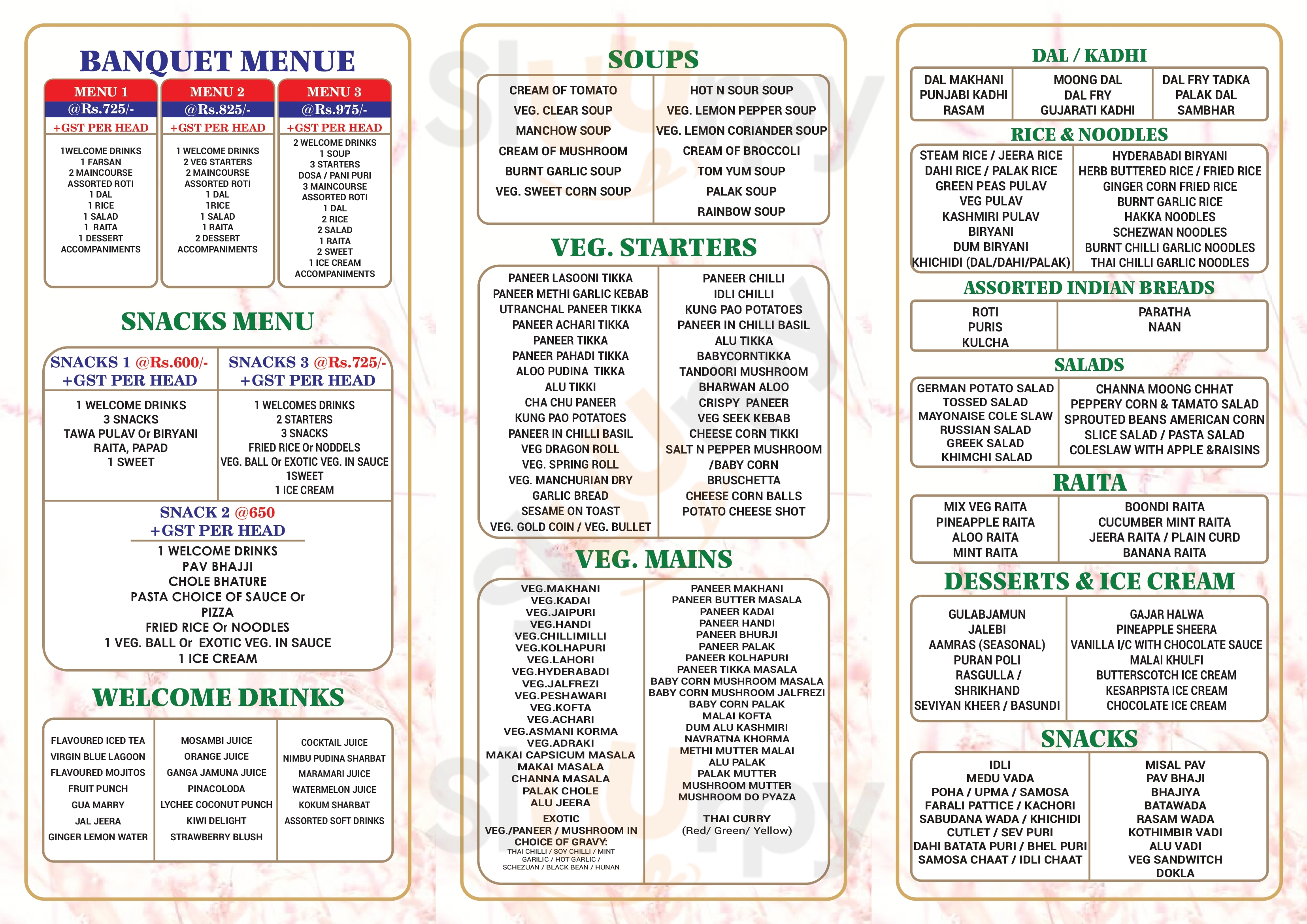 Rama Krishna Lonavala Menu - 1