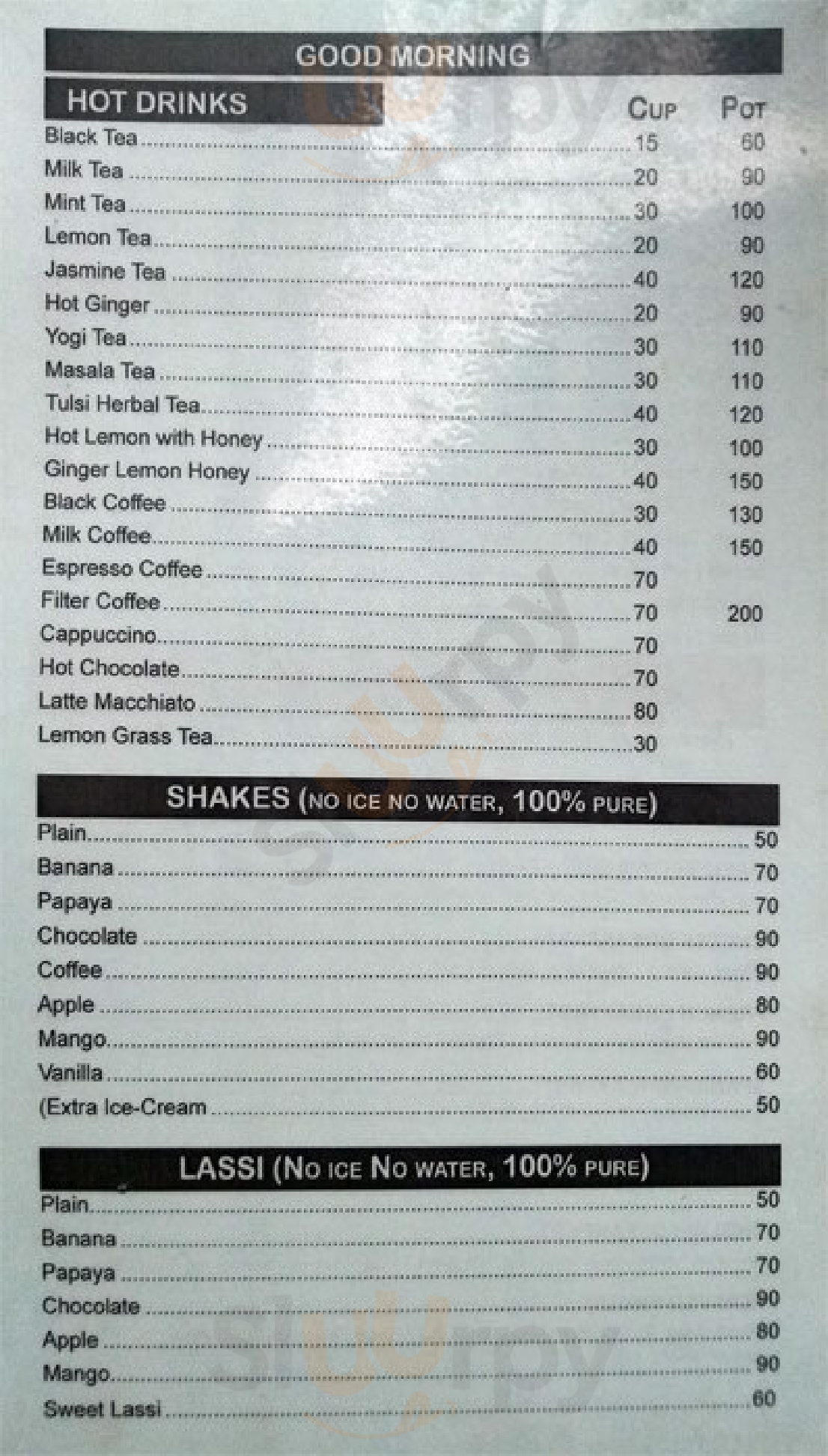 Carpe Diem McLeod Ganj Menu - 1