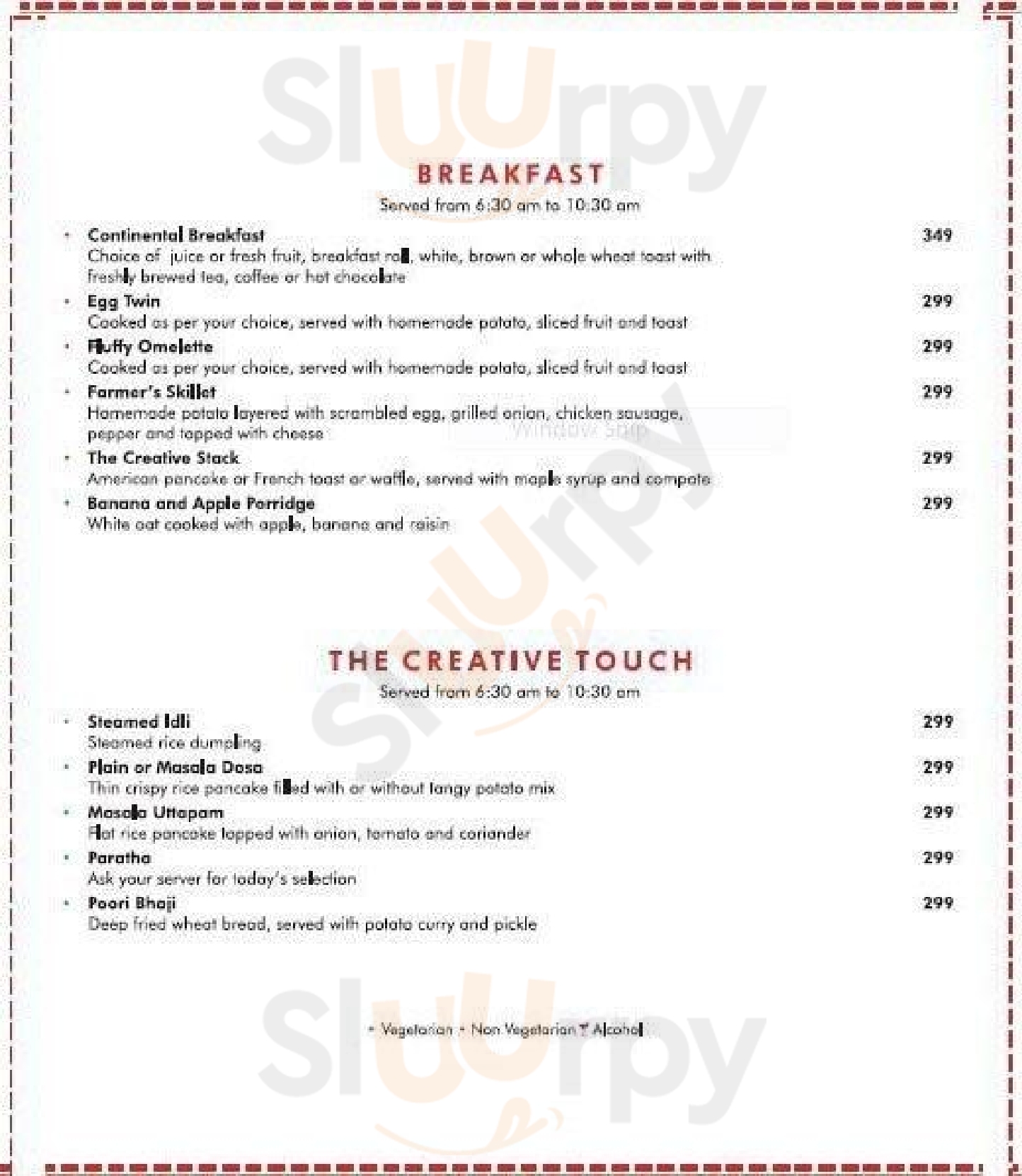 The Creative Kitchen Restaurant Nagpur Menu - 1